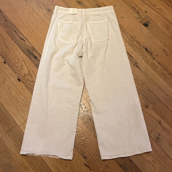 Universal Thread High Rise Wide Leg Ankle Fitted Hip Cream Stretch Jeans Size 12 - Picture 6 of 7